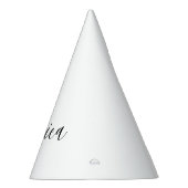 Jouw naam | Elegant Script Feesthoedjes (Rechts)