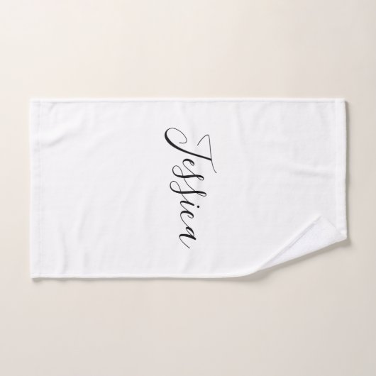 Jouw naam | Elegant Script Handdoek (Handdoek)