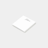 Jouw naam | Elegant Script Post-it® Notes (Schuin)