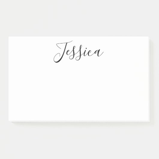 Jouw naam | Elegant Script Post-it® Notes (Voorkant)