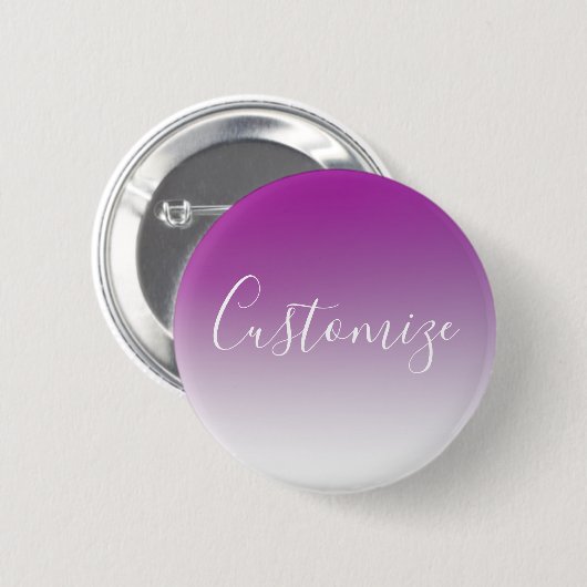 Jouw naam | Elegant Script Ronde Button 5,7 Cm (Voorkant /achterkant)