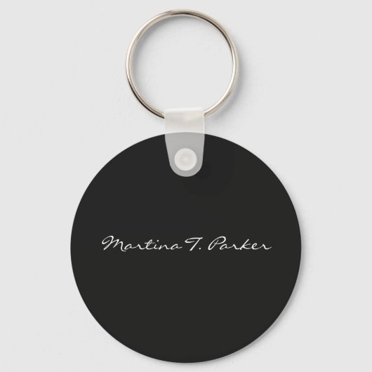 Jouw naam Elegant Script Unique Persoon Feminine Sleutelhanger (Voorkant)