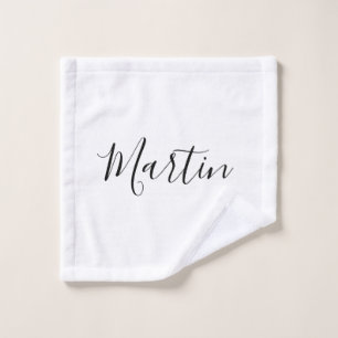 Jouw naam   Elegant Script Washandje