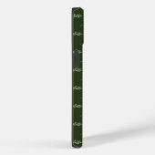 Jouw naam, elegante scripttekst, donkergroen Case-Mate iPhone case (Achterkant / Rechts)
