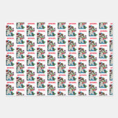 Jouw naam(en) Aangepaste kerstfeestdag Inpakpapier Vel (Voorkant 3)