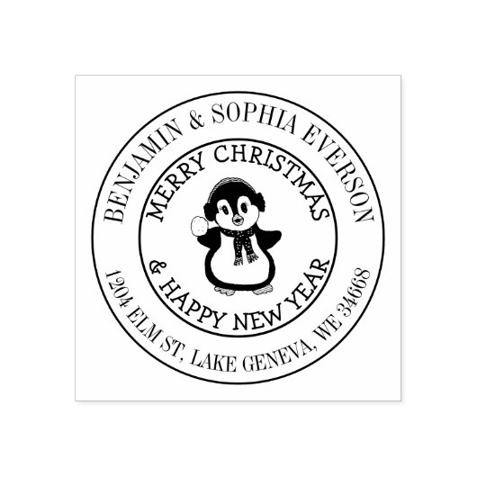 Jouw naam en adres toevoegen rubberstempel (Afrduk)