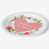 Jouw naam(en) in een bord van hartpapier (Gekanteld)