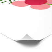 Jouw naam(en) in een poster voor het hart perfect poster (Hoek)