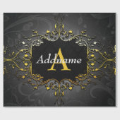 Jouw naam en initiaal toevoegen cadeaupapier (Vlak)