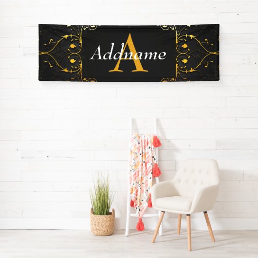 Jouw naam en initiaal toevoegen spandoek (Insitu)