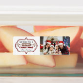 Jouw naam en kerstfoto's labels (Aangebracht)