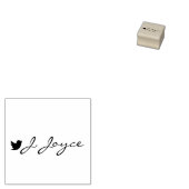 Jouw naam en side logo aangepaste scripthandtekeni 	rubberstempel (Gestempeld)