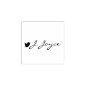 Jouw naam en side logo aangepaste scripthandtekeni 	rubberstempel (Afrduk)