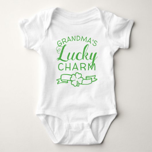 JOUW NAAM Familie Lucky Charm Cute Romper (Voorkant)