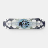 Jouw naam Flames Skateboard (Horizontaal)