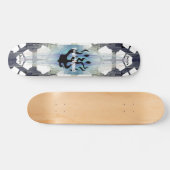Jouw naam Flames Skateboard (Horizontaal)