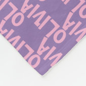 Jouw naam Fleece Blanket Deken (Hoek)