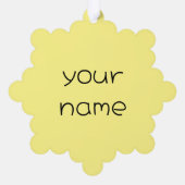 jouw naam/foto ornament kaart (Achterkant)