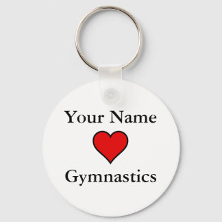 (Jouw naam) Gehoorlijk gymnastiek Sleutelhanger