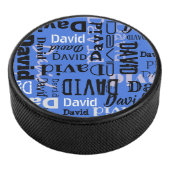 Jouw naam gekleurde Mannen Hockey Puck (3/4)