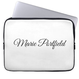 jouw naam glitter kleurrijk toevoegen je laptop sleeve