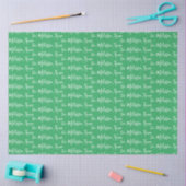 Jouw naam Green Tissuepapier (Craft)