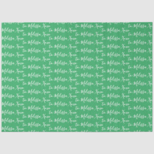 Jouw naam Green Tissuepapier