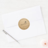 Jouw naam hier Editable Kraft Honey Jar Label (Envelop)