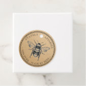 Jouw naam Hier Kraft  Honey Jar Label (In situ)