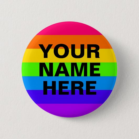 JOUW NAAM HIER RONDE BUTTON 5,7 CM (Voorkant)