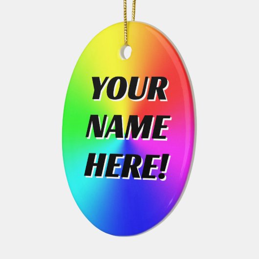 JOUW NAAM HIER! (Wijzig de woorden) Ornament (Links)