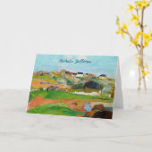 Jouw naam Impressionist Pastoral Paining Gauguin Kaart (Gele Bloem)