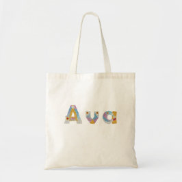 Jouw naam in akkerblokletters / Ava Tote Bag
