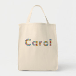 Jouw naam in artsachtige florale letters / Carol T Tote Bag