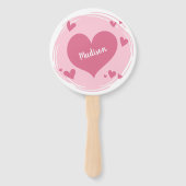 Jouw naam in een aangepaste tekstventilatoren voor handwaaier (Voorkant)