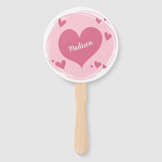 Jouw naam in een aangepaste tekstventilatoren voor handwaaier (Voorkant)