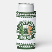 Jouw naam Irish Pub | Monogram Ierse bar (Seltzer Voorkant)