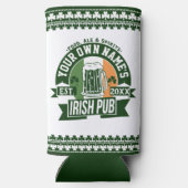 Jouw naam Irish Pub | Monogram Ierse bar (Achterkant)