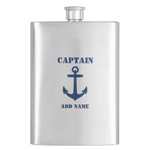 jouw naam Kapitein Flask Anchor Flacon
