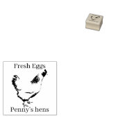 Jouw naam kippen Eieren Eierstempel Rubberstempel (Gestempeld)