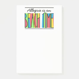 Jouw naam Kleurrijke vlektijdnotities Post-it® Notes