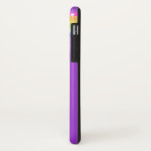 Jouw naam letter regenboog paarse ifoon Case-Mate iPhone case (Achterkant/links)