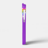 Jouw naam letter regenboogpaars Case-Mate iPhone case (Achterkant / Links)