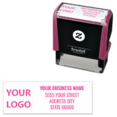 Jouw naam Logo of foto adres stempel Sjabloon (In situ)