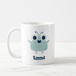  Jouw naam met Cute Monster Art Koffiemok