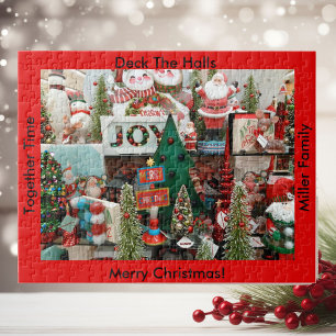 Jouw naam met kerstpuzzels legpuzzel