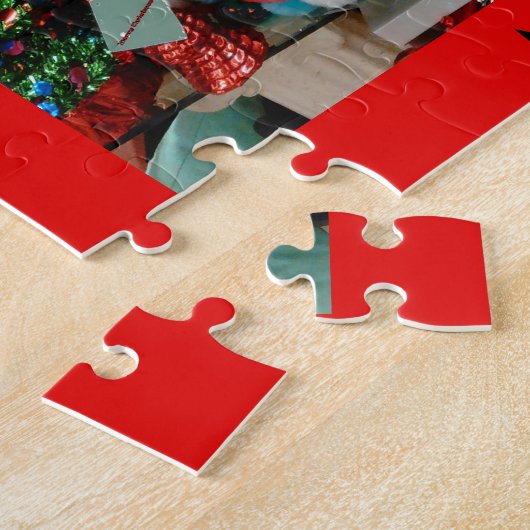 Jouw naam met kerstpuzzels legpuzzel (Zijkant)