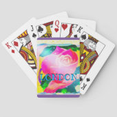 Jouw naam met slagschaduw, Star Beams Roos, Pokerkaarten (Achterkant)