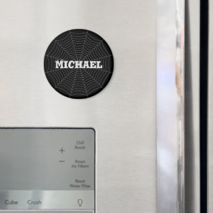 Jouw naam met zwarte grijze spin magneet