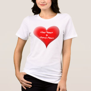 Jouw naam+Naam van honing Aangepast T-shirt
